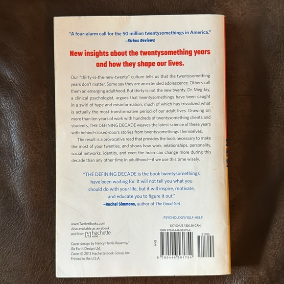 The Defining Decade by Meg Jay, PhD - Picture 3 of 3